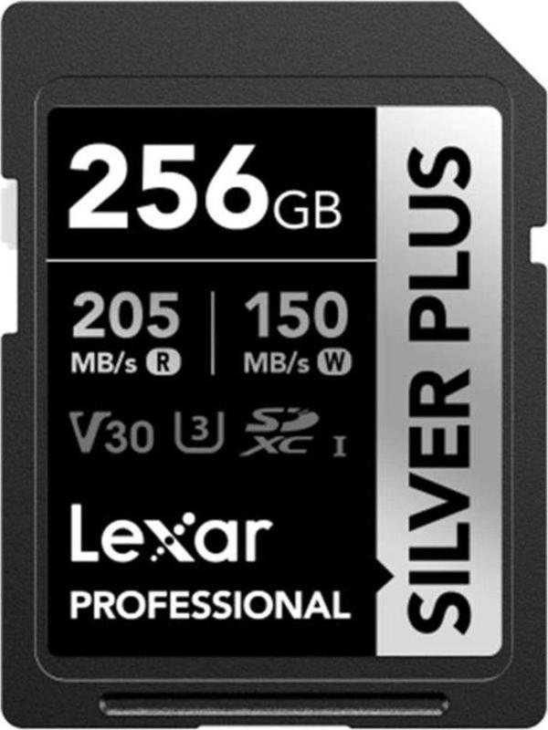 Lexar 256Gb Lsdsıpl256G-Bnnng Professıonal Sılver Plus Sdxc Uhs-I Cards Up To 205Mb/S Read 150Mb/S W - Image 1