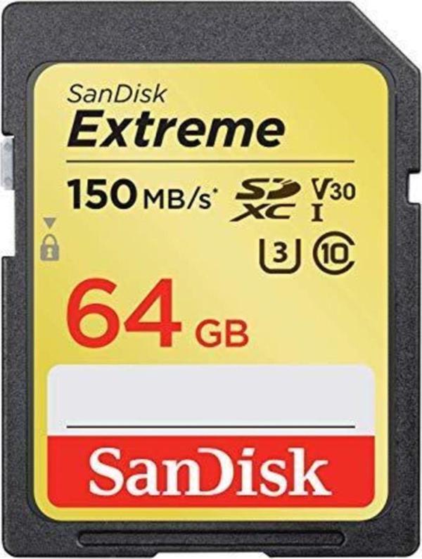 Sandisk Extreme 64 Gb 150Mb/S C10 Sdsdxv6-064G-Gncın Sdxc Hafıza Kartı - Image 1