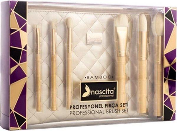 Nascita Bambo 6 Lı Profesyonel Fırca Seti Çantalı - Image 1