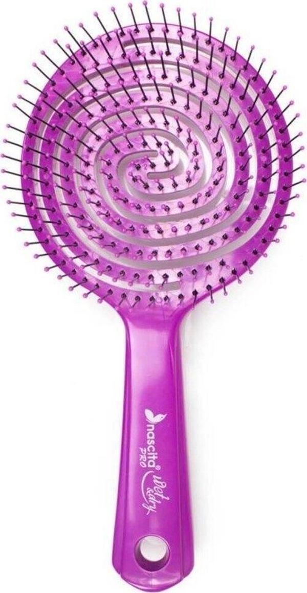 Nascita Promax Üç Boyutlu Oval Saç Fırçası Büyük - 18 Mor - Image 1
