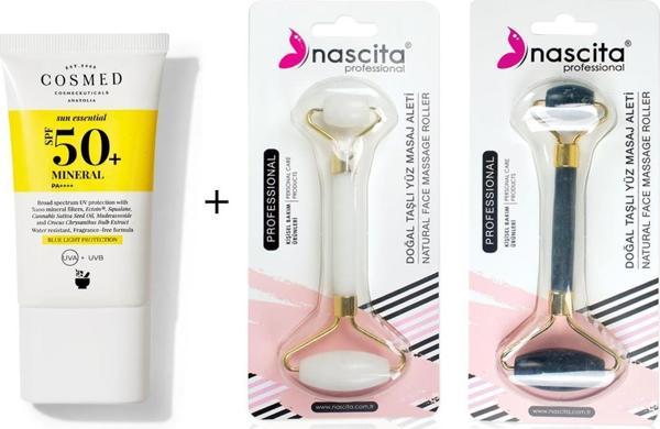 Cosmed Mineral 50 SPF 40 Ml Yüz Güneş Kremi + Nascita Yüz Masaj Aleti - 49 - Image 1