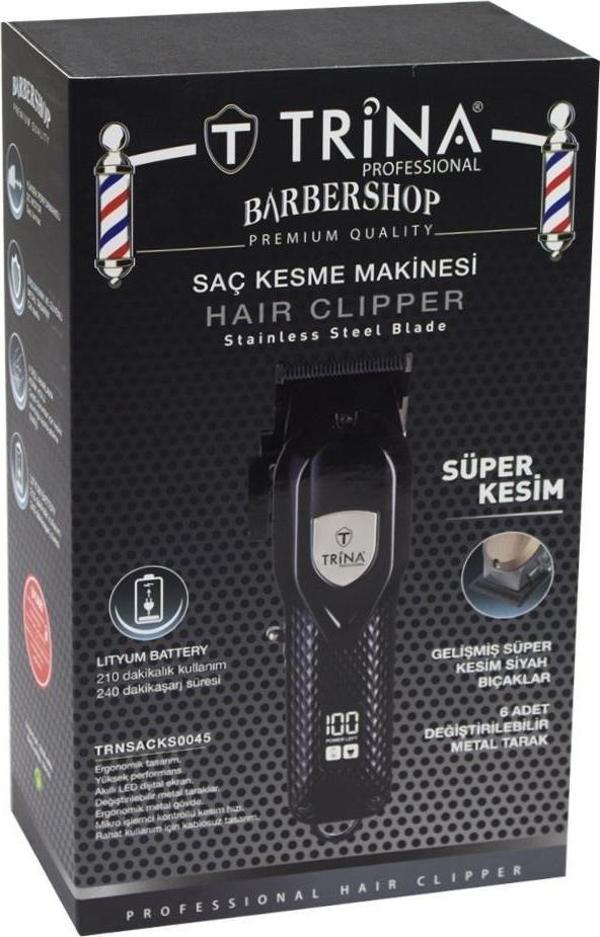 Trina Saç Kesme Makinesi Siyah - 45 - Image 1