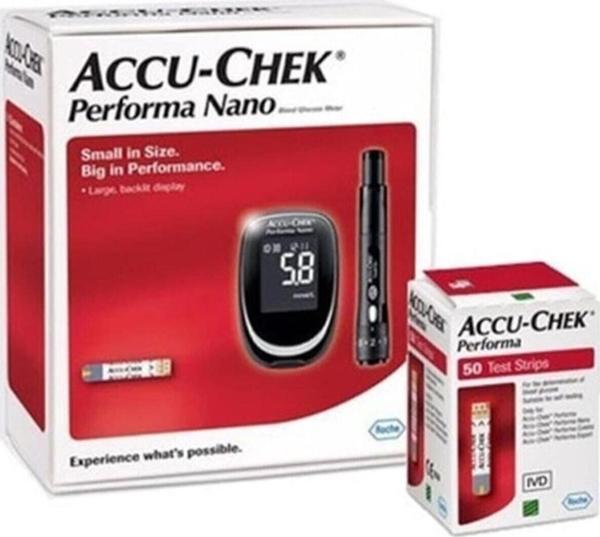 Accu Chek Roche Accu-Chek Performa, Nano Olçüm Cihazı + 50 Strip - Image 1