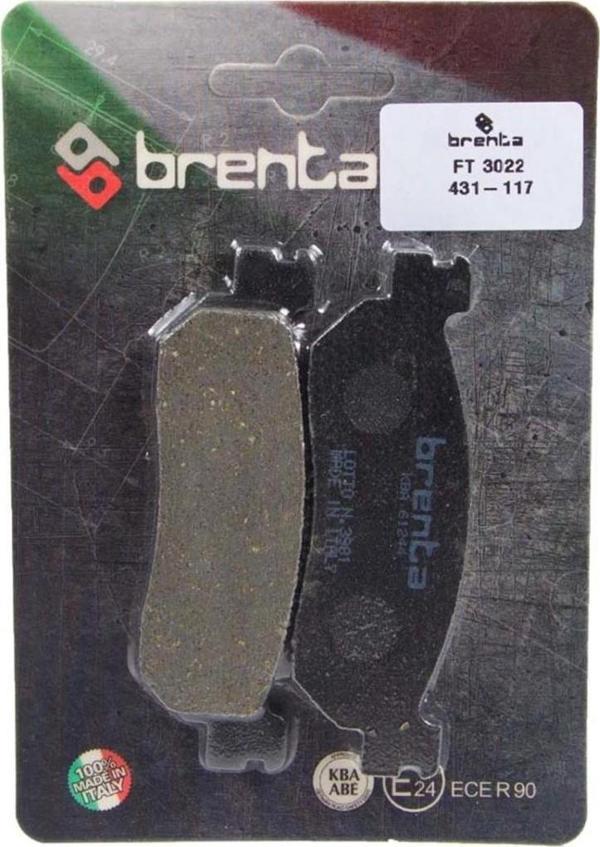 Brenta Organik Fren Balata Ft 3022 Arka Yamaha X-max 250 (2014 Öncesi) X-cıty 250 X-max 400 (2015) ( - Image 1