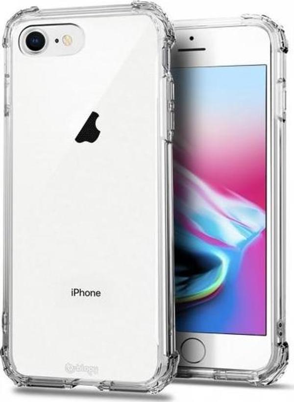 Blogy iPhone 8 / 7 ile Uyumlu Crystal Fit Kılıf Crystal Clear - Image 1