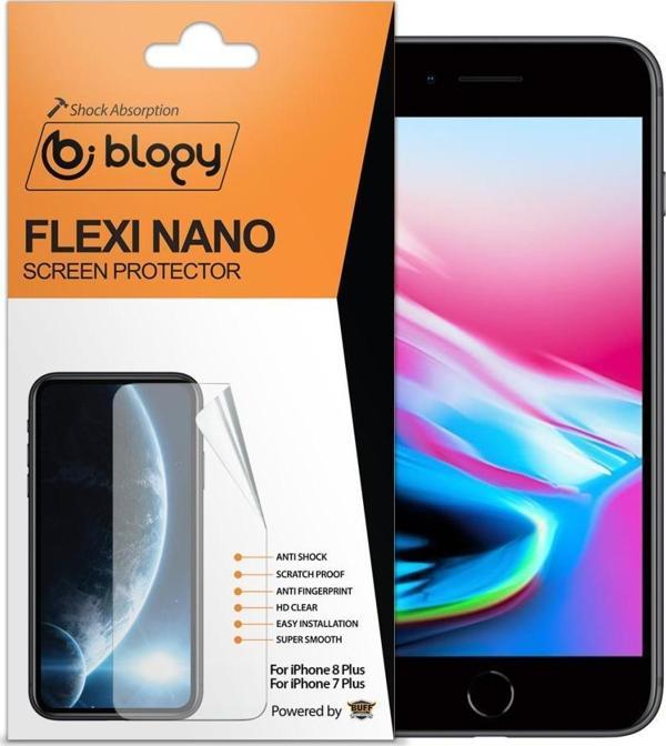 Blogy iPhone 8 Plus / 7 Plus ile Uyumlu Flexi Nano Ekran Koruyucu - Image 1