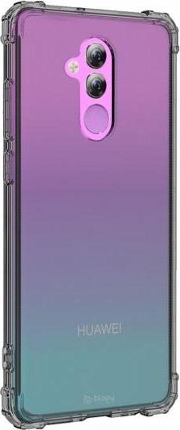 Blogy Mate 20 Lite ile Uyumlu Crystal Fit Kılıf Smoke Black - Image 1