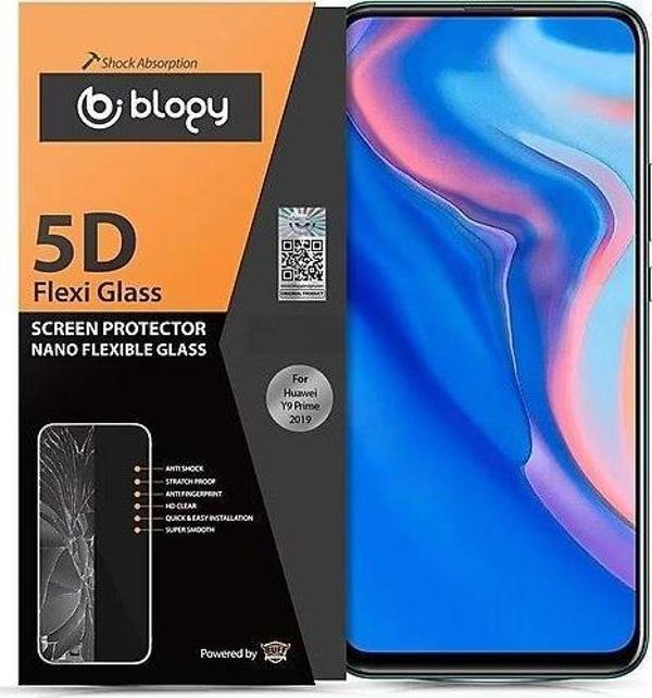Blogy Y9 Prime 2019 ile Uyumlu Flexi 5D Ekran Koruyucu - Image 1