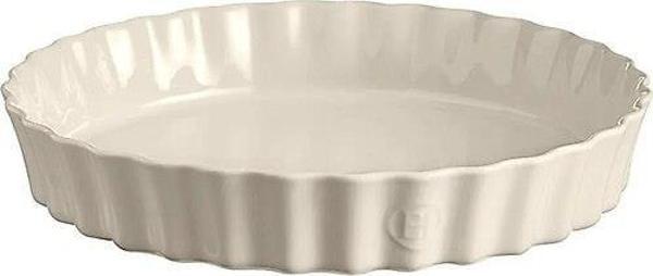 Emile Henry Tart-Börek-Flan Kabı Yuvarlak 32 cm Ekru/Clay - Image 1