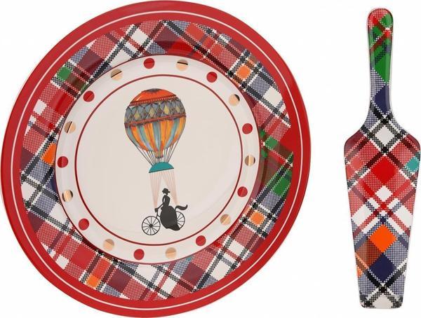Lucky Art Shannon Bone 27 Cm Servis Tabağı + Kaşığı Seti Lyhd 442 - Image 1