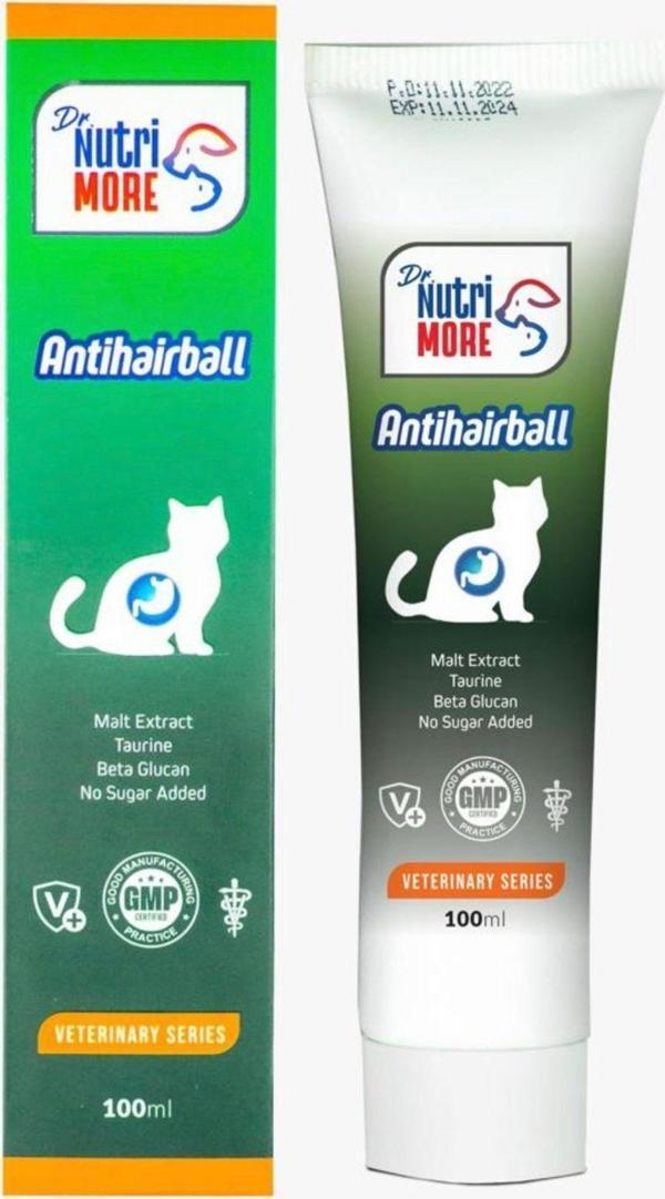 Dr. Nutri More Antihairball Kedi Tüy Yumağı Önlemeyi Destekleyen Macun 120 Gr - Image 1