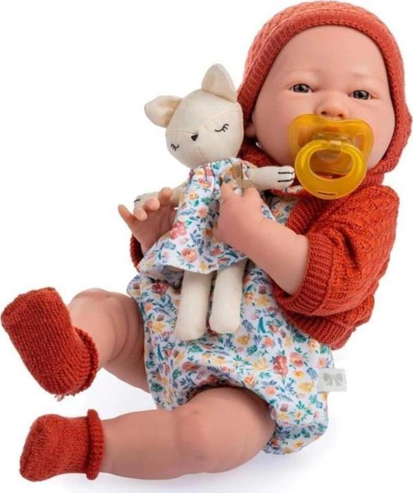 Berenguer Oyuncak Bebek 38 Cm - Kiremit Hırka Ve Kedili - Image 1