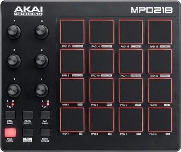 AKAI MPD218 USB Drum Pad Kontrol Cihazı - Image 1