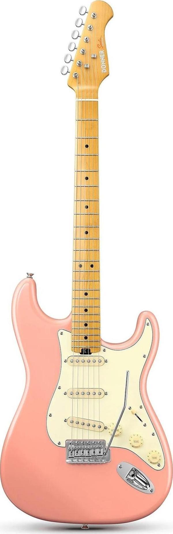 Donner DST-600 Elektro Gitar (Shell Pink) - Image 1
