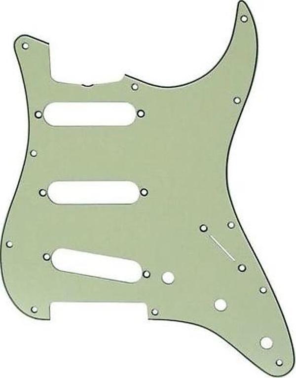 Fender Stratocaster S/S/S 11-Hole Vintage Mount with Truss Rod Notch Mint Green 3-Ply Pickguard - Image 1