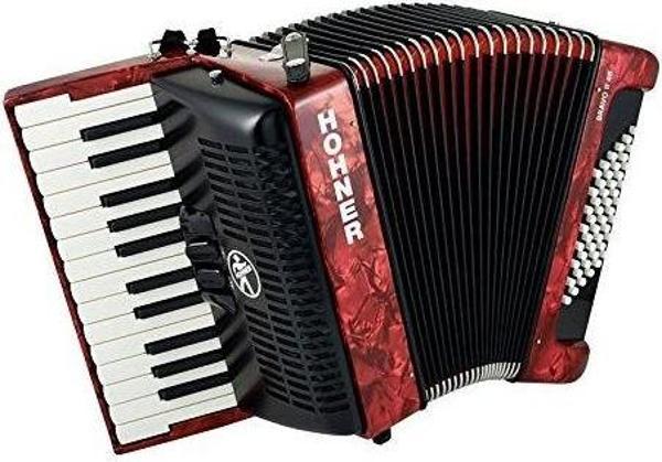 Hohner Bravo II 48 Akordeon (Kırmızı) - Image 1