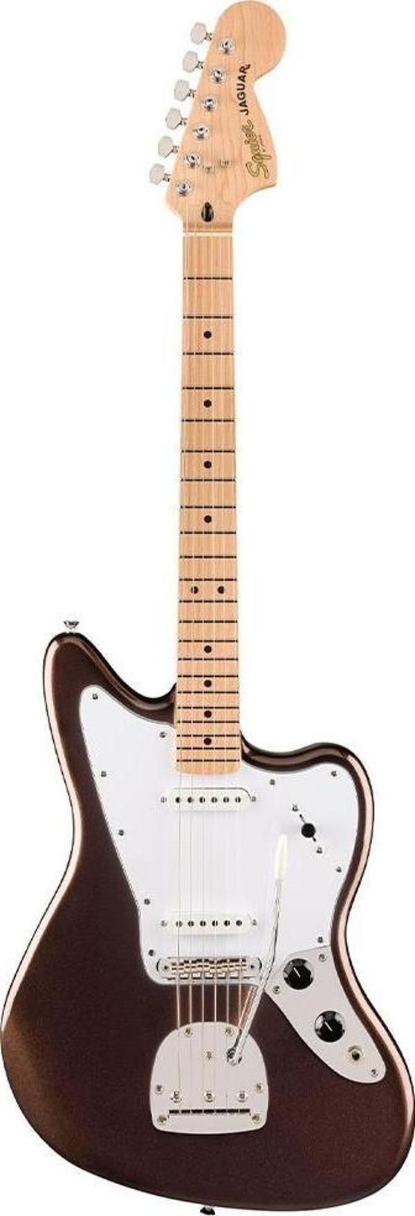 Squier Affinity Jaguar Akçaağaç Klavye WPG Mystic Metallic Brown Elektro Gitar - Image 1
