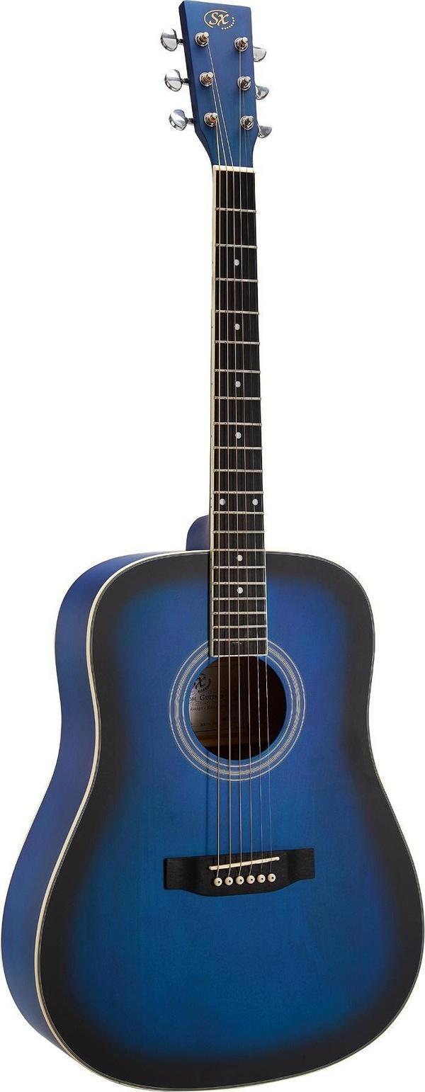 SX SD104KBUS Akustik Gitar (Blue Sunburst) - Image 1