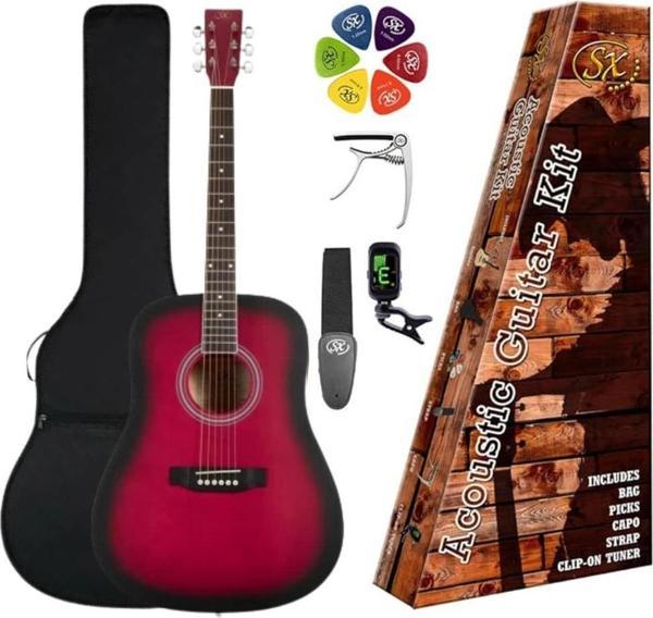 SX SD104KRDS Akustik Gitar (Red Sunburst) - Image 1