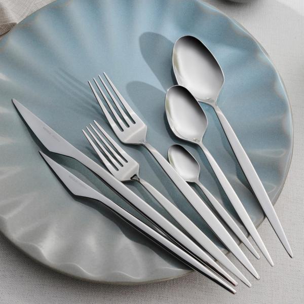 Karaca Elegance Thor V2 Platin 12 Kişilik 84 Parça Çatal Kaşık Bıçak Takımı - Image 1