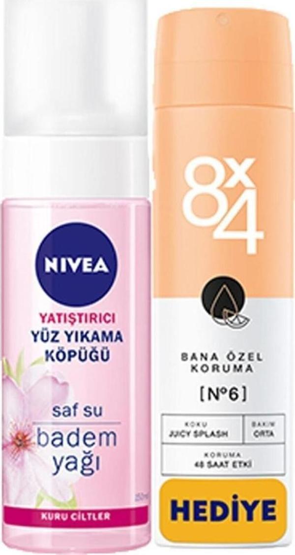 Nivea Yatıştırıcı Yüz Yıkama Köpüğü + 8x4 Kadın Deodorant 150 Ml Bana Özel Koruma No 6 - Image 1