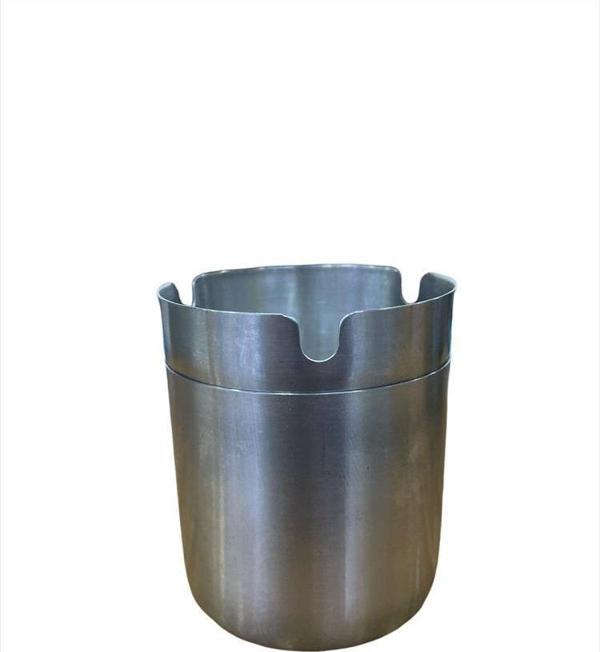 Kısmet Kokusuz Paslanmaz Çelik Metal Küllük 8cm - Image 1
