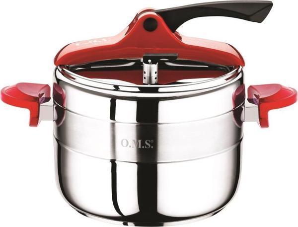 Oms 5 Litre Klasik Düdüklü Tencere 5080.05KRM - Image 1