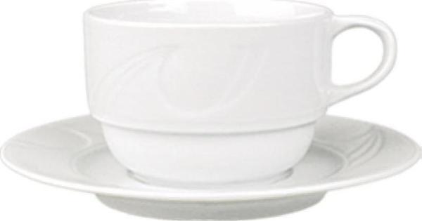 Güral Porselen Karizma Çay Fincanı Tabaklı KZM02CT - Image 1