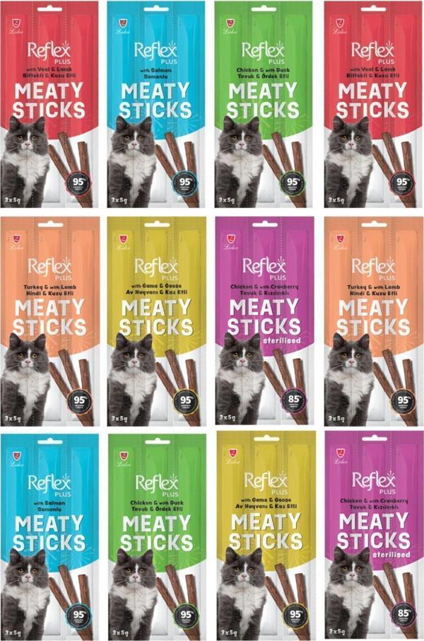 Stick Kedi Ödülü 3x5 gr 10 Paket Kedi Ödül Çubuğu Maması - Image 1