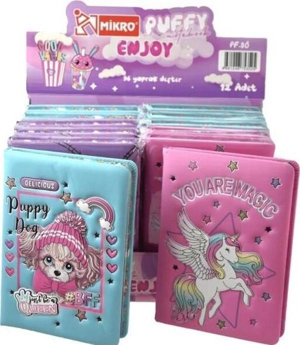 Mikro Not Defteri Puffy Enjoy Pf-80 (12 Li Paket) - Image 1