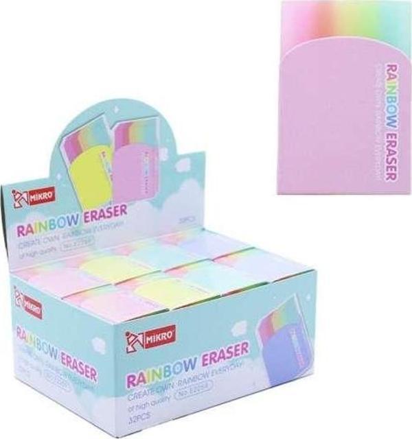 Mikro Silgi Rainbow Pvc E2259 (32 Li Paket) - Image 1