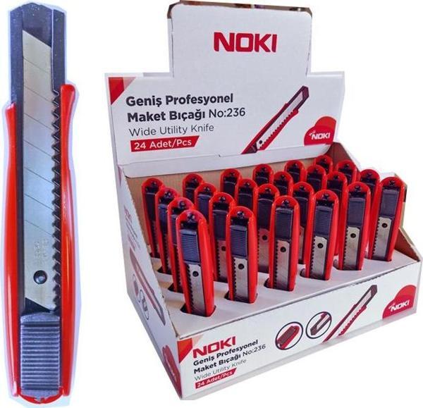 Noki Geniş Profesyonel Maket Bıçağı No:236 65236 (24 Lü Paket) - Image 1