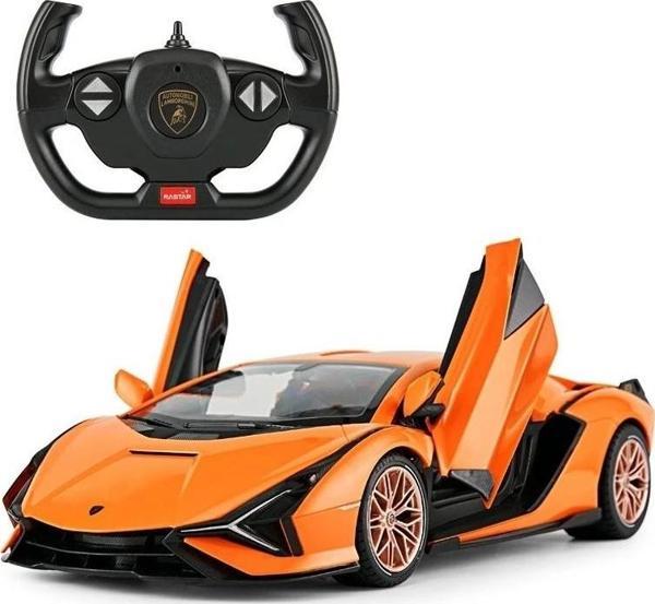 Sunman Oyuncak Işıklı Uzaktan Kumandalı Araba R/C 1/14 F/F Lambroghını Sian Kapı Açılan 2.4Ghz 2R. S00097700 - Image 1