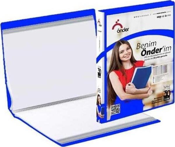 Önder A4 Katalog Sunum Dosyası Pp Öncepli 20 Sayfa Kapasiteli Mavi 1220-1 - Image 1