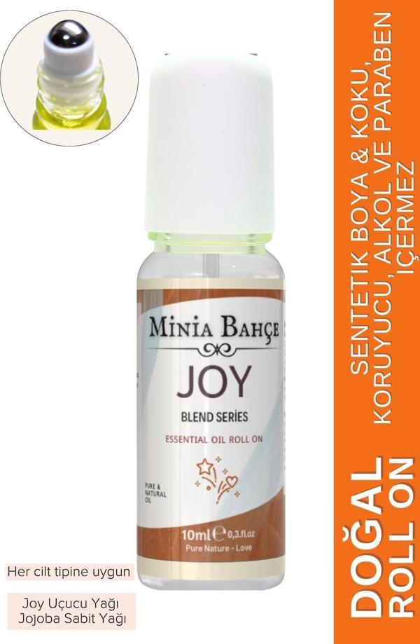 Doğal Roll on, Neşe Uçucu Yağ Karışımı, Jojoba yağı. 10ml - Image 1
