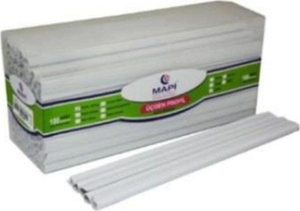 Mapi Profil Sırtlık Plastik Orta Üçgen 6 Mm Beyaz 214 06 00 (100 Lü Paket) - Image 1