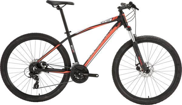 Bisan MTX 7200 MD Fren 24 Vites 26 Jant Dağ Bisikleti Siyah Kırmızı 18 Kadro - Image 1
