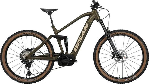 Bisan Python-XT HD Fren Deore 12 Vites 29 Jant Elektrikli Dağ Bisikleti Yeşil Krem 43 Kadro - Image 1