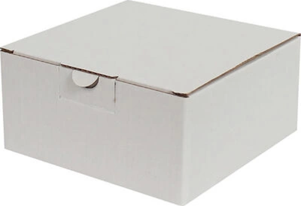 13,5x13,5x6,5cm Kilitli Kutu - Beyaz - Image 1