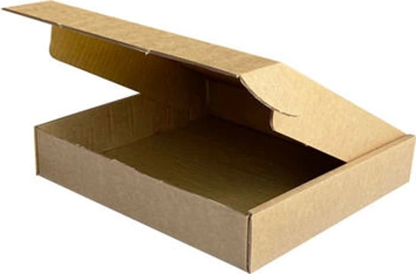 30x26x5,5cm Çift Oluklu Kilitli Kutu - Kraft - Image 1