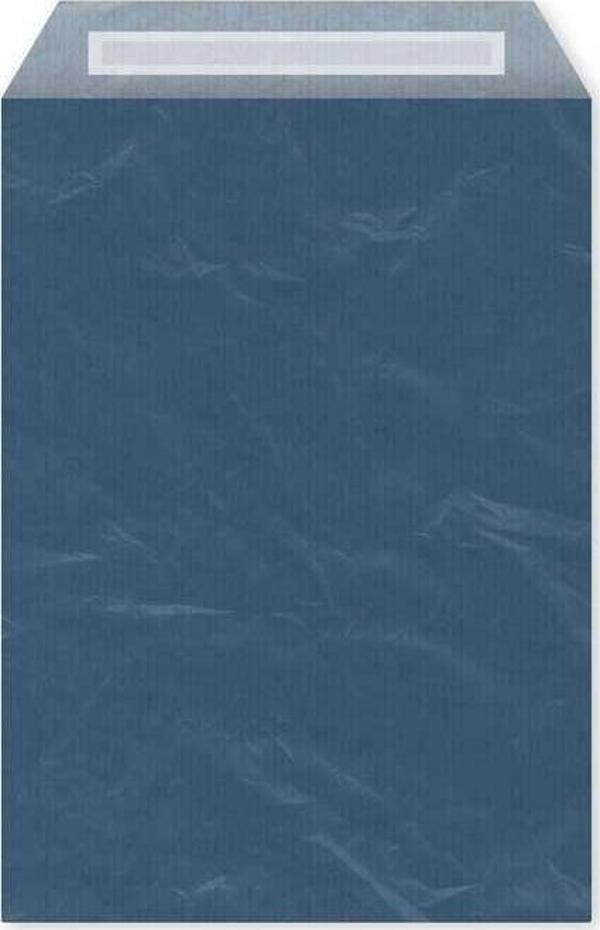 Bantlı Hediye Paketi Kağıt Mavi 25x6x30,5 cm - 25 Adet - Image 1