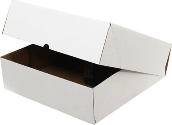 40x40x12cm E-Ticaret Kargo Kutusu - 4 Nokta - Beyaz - Image 1