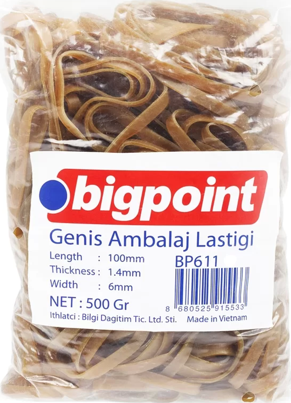 Bigpoint Geniş Ambalaj Lastiği 500 Gram %100 Kauçuk - Image 1