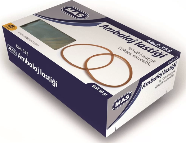 Mas 355 %100 Kauçuk Midi Ambalaj Lastiği 50 gr Kutu - Image 1