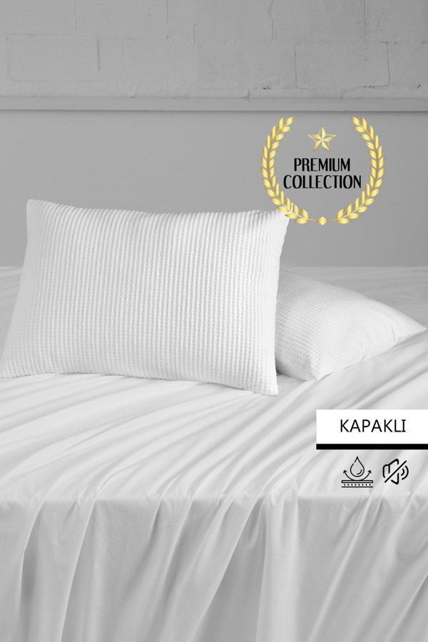 Mislina Premium Sıvı Su Geçirmez Kapaklı Yastık Koruyucu Alezi 50X70 Cm - Image 1