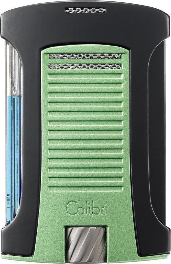 Colibri Daytona Tek Torch Metalik Yeşil-Siyah Puro Çakmağı - Image 1