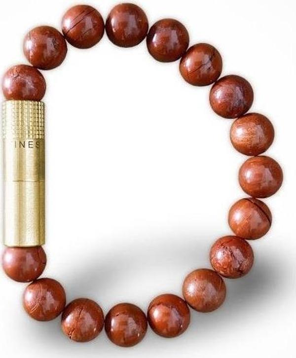 Les Fines Lames Punch Bileklik Brass Kırmızı Jasper - S - Image 1