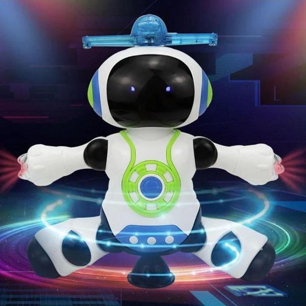 DANS EDEN ROBOT PERVANELİ 3D IŞIKLI SESLİ MÜZİKLİ PİLLİ ROBOT OYUNCAK - Image 1