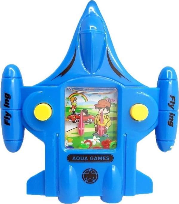 Su Atarisi Suda Halka Geçirme Oyunu Uçak Şeklinde Mavi - Image 1