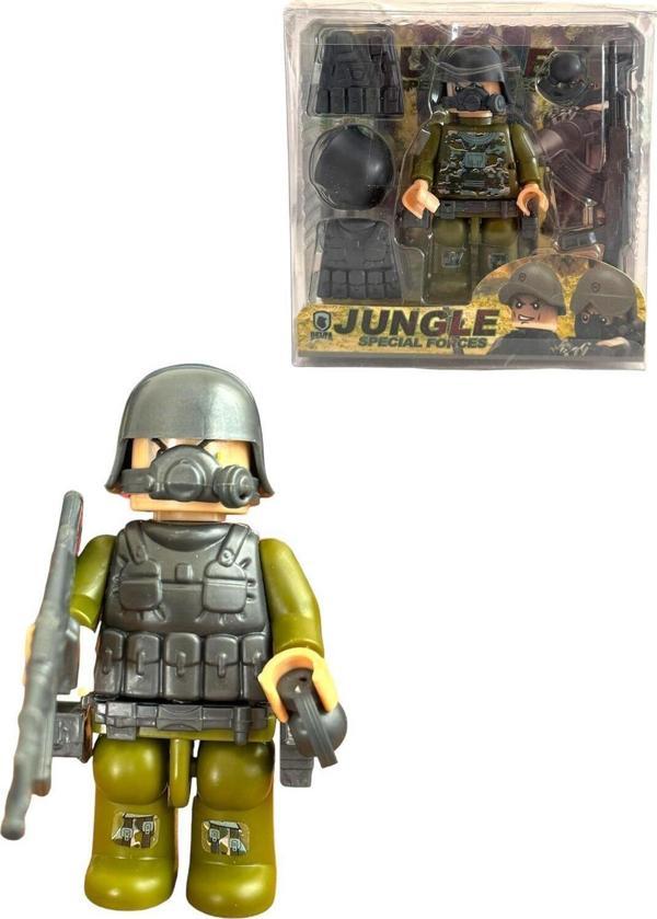 Özel Kuvvetler JUNGLE SPECİAL FORCES Sök-Tak Mini Asker Figür Seti 8 CM Minifigür - Image 1